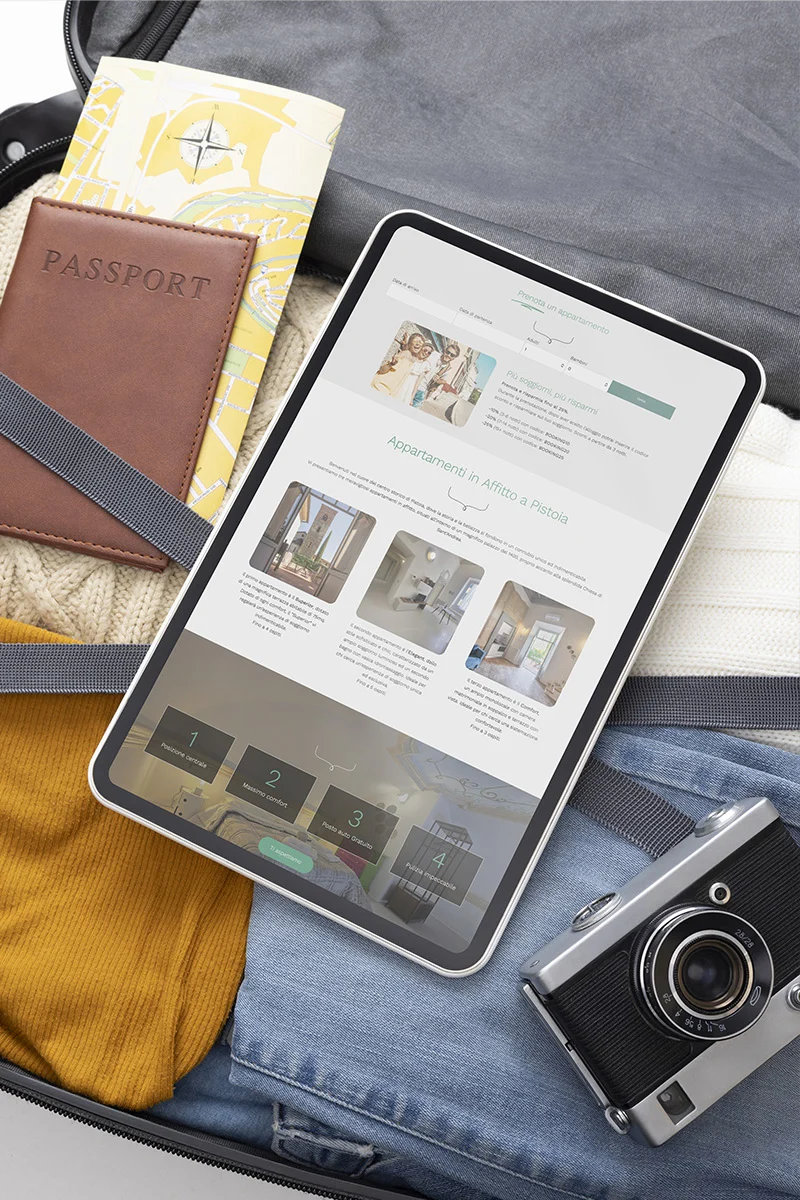 Realizzazione Sito Web Apartments in Pistoia