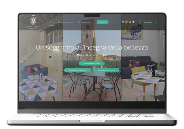 Realizzazione Sito Web Apartments in Pistoia
